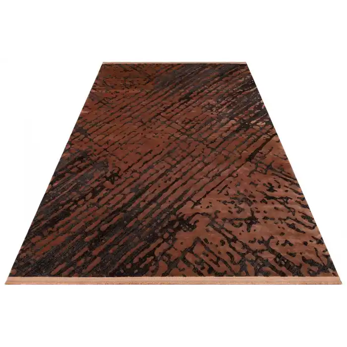 Cordoba Db 05 Bronze Parlak Yüksek Alçak Dokulu Modern Makine Halısı