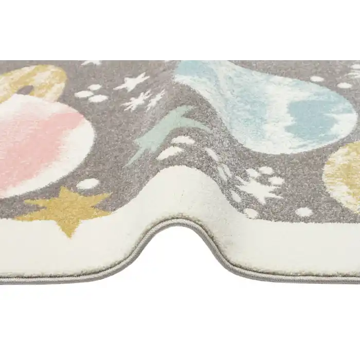 Eko Kids KDS 23 Pastel Gezegen Temalı Hav Toz Vermez Çocuk Halısı