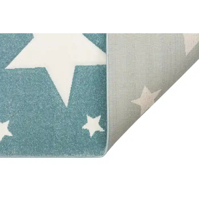Eko Kids KDS 12 Blue Yıldızlı Hav Toz Vermez Çocuk Halısı