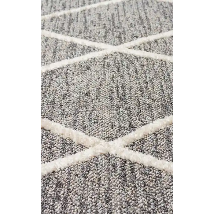 ETNA HALI 0037 Hav Toz Vermez Örgü Dokulu Modern Bukleli Makine Halısı