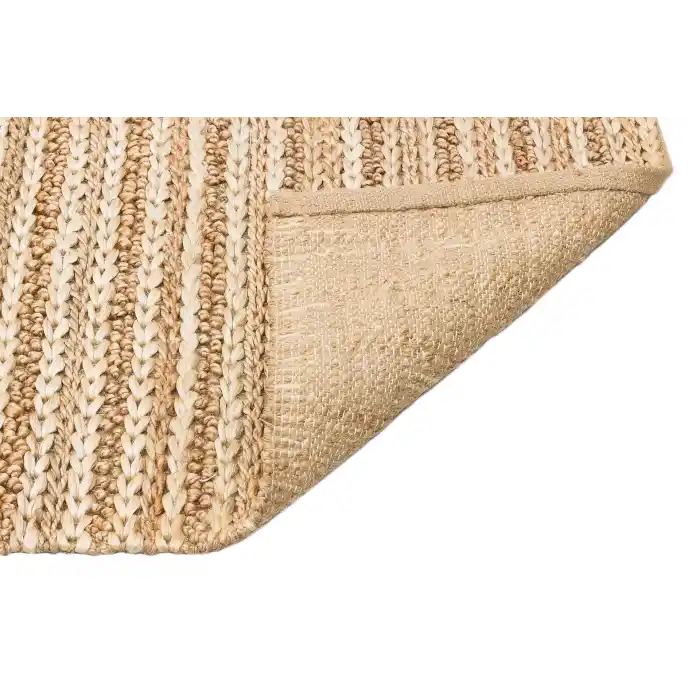 FLATWEAVE KILIM 0018 Farklı Örgü Dokusuna Sahip El Dokuma Naturel Jüt Hasır Halı