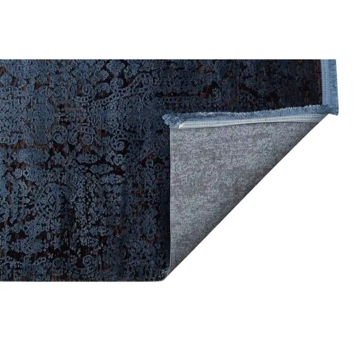 Cordoba Db 04 Antrasit Navy Parlak Yüksek Alçak Dokulu Modern Makine Halısı