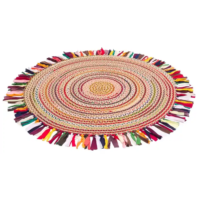 Patna PTN 10 Multy Mix Jüt Hasır Görünümlü Hav Toz Vermez Dekoratif Örgü Halı