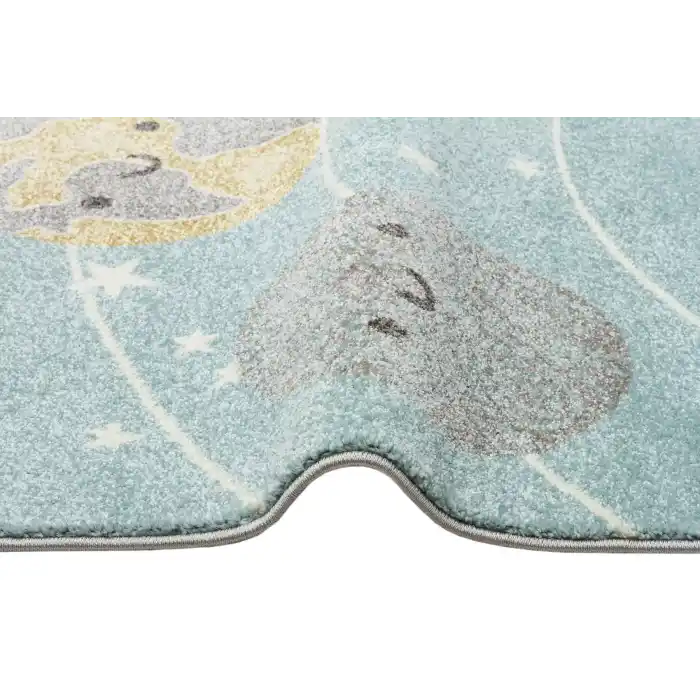 Eko Kids KDS 24 Blue Gezegen Temalı Hav Toz Vermez Çocuk Halısı