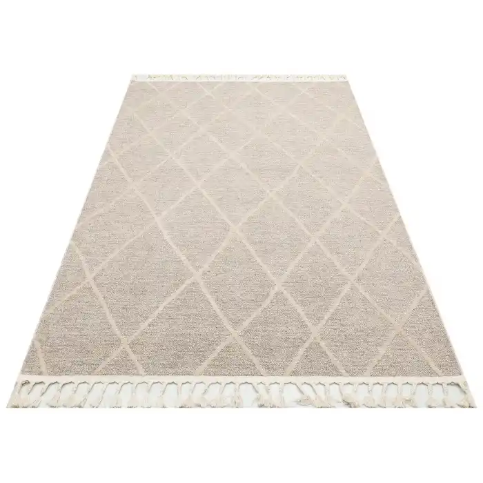 ETNA HALI 0040 Hav Toz Vermez Örgü Dokulu Modern Bukleli Makine Halısı