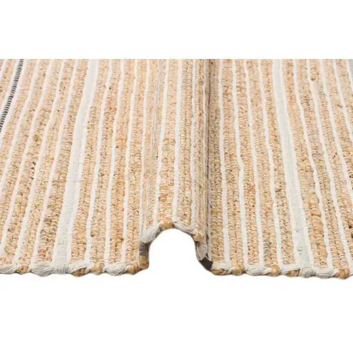 Juno Jüt Ech 05 Natural Grey Flatweave El Dokuma Naturel Jüt Hasır Halı