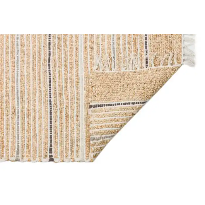 Juno Jüt Ech 05 Natural Grey Flatweave El Dokuma Naturel Jüt Hasır Halı