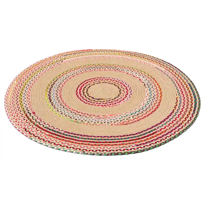 Patna PTN 08 Multy Mix Jüt Hasır Görünümlü Hav Toz Vermez Dekoratif Örgü Halı