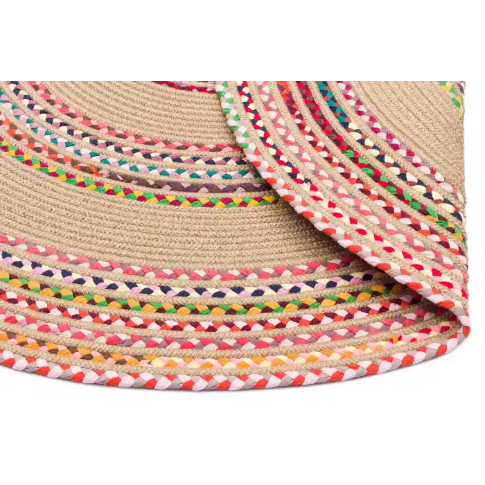 Patna PTN 08 Multy Mix Jüt Hasır Görünümlü Hav Toz Vermez Dekoratif Örgü Halı