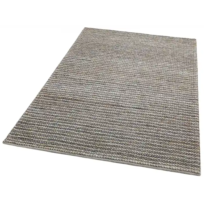 FLATWEAVE KILIM 0466 Farklı Örgü Dokusuna Sahip El Dokuma Naturel Jüt Hasır Halı