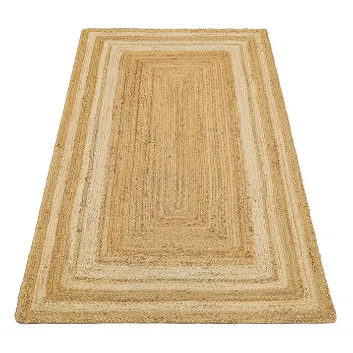 Echo Ech 10 Natural White XW Flatweave El Dokuma Naturel Jüt Hasır Halı