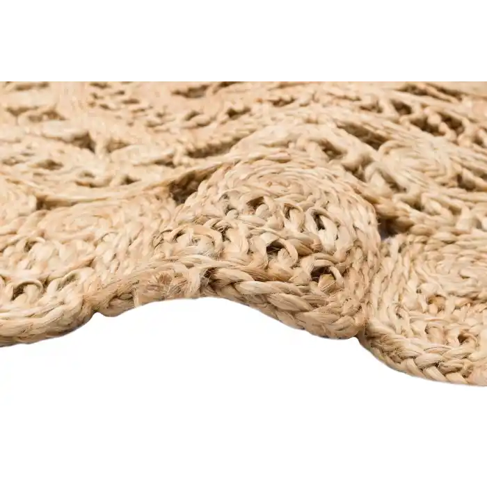 Solo Jüt 108 Natural XW Yuvarlak El Dokuma Flatweave Naturel Jüt Hasır Halı