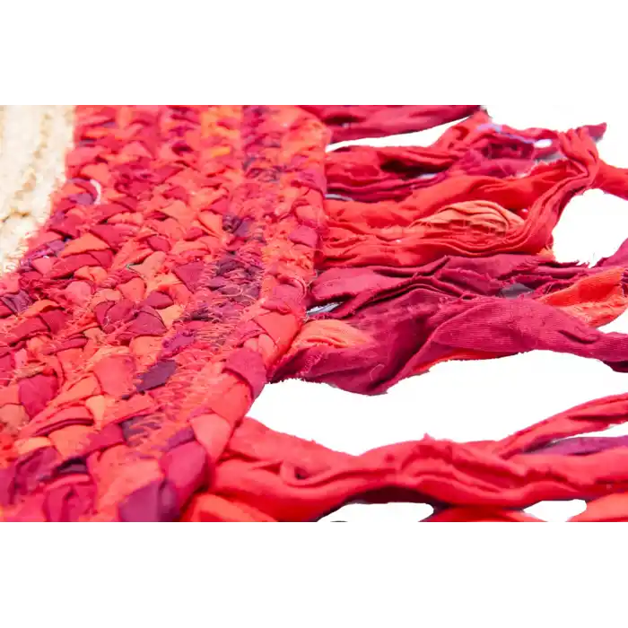 FLATWEAVE KILIM 0308 Jüt ile Üretilen El Dokuma Sisal Kilim