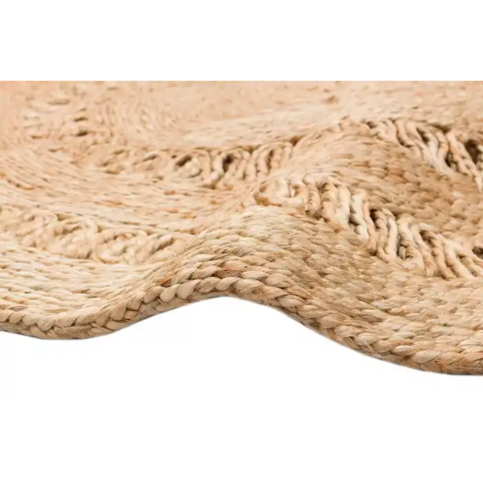 Solo Jüt 112 Natural XW Yuvarlak El Dokuma Flatweave Naturel Jüt Hasır Halı
