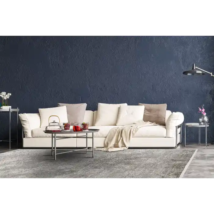 FRESCO HALI 0216 Yüksek Alçak Dokulu Özel Işıltılı Yüksek Kaliteli Sık Dokuma Modern Salon Halısı