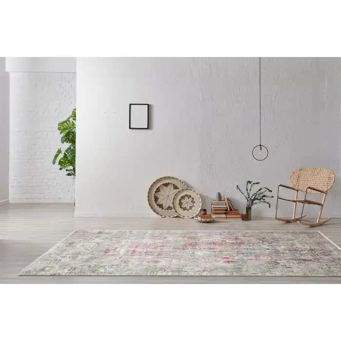 FRESCO HALI 0241 Yüksek Alçak Dokulu Özel Işıltılı Yüksek Kaliteli Sık Dokuma Modern Salon Halısı