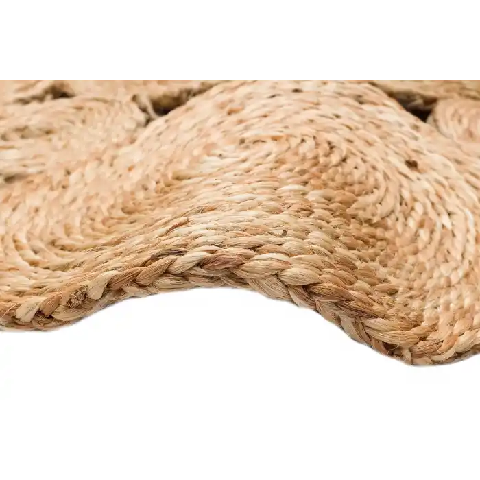 Solo Jüt 104 Natural XW Yuvarlak El Dokuma Flatweave Naturel Jüt Hasır Halı