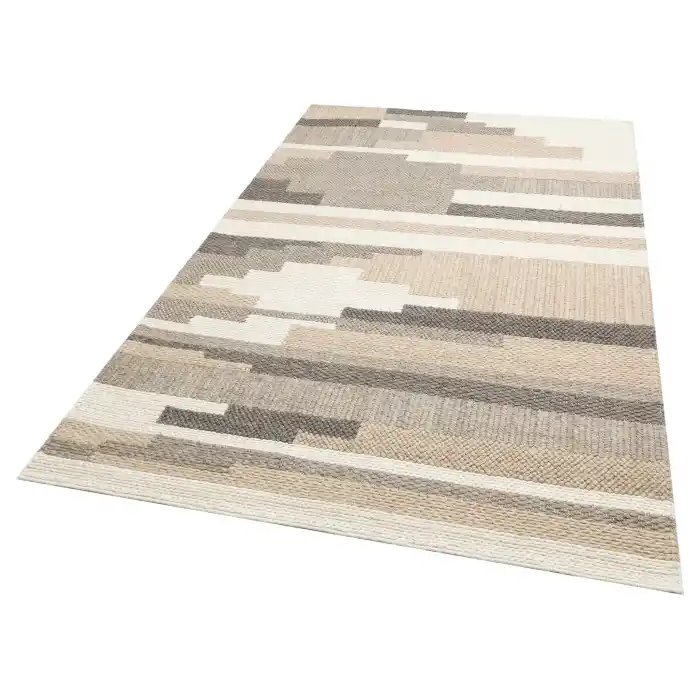 Jade Jd 04 Multy Xw  Naturel Kazak Örgü Desenli El Dokuma Örgü Halı