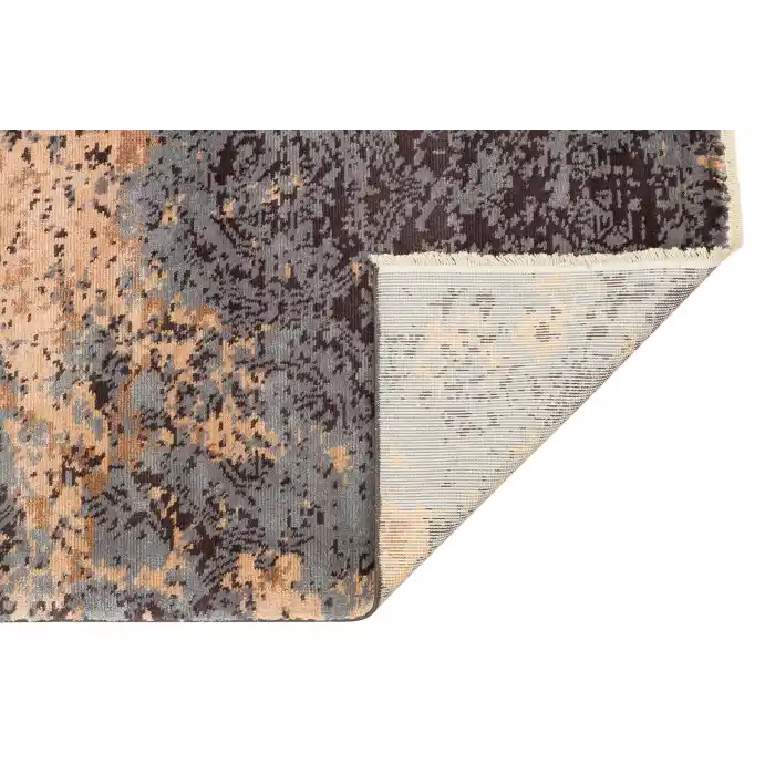 HERITAGE HALI 1056 Eskitme Desenli El Emeği ile Özel Tezgahlarda Üretilen Yün Bambu Uşak Halısı