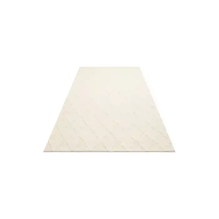 Jade Dıamond Cream Naturel Kazak Örgü Desenli El Dokuma Örgü Halı