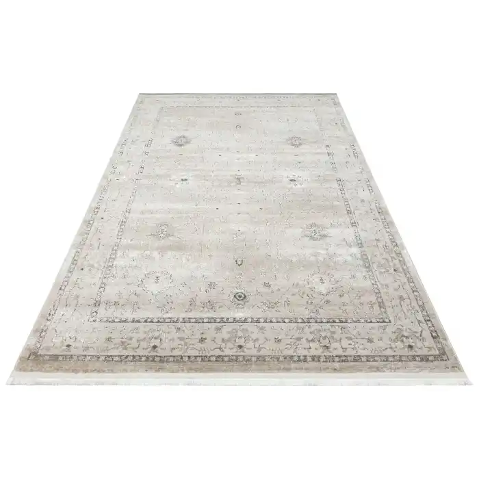 LISBON HALI 0021 Parlak Dokulu Modern Desen ve Renkli Metalik Işıltılı Makine Halısı