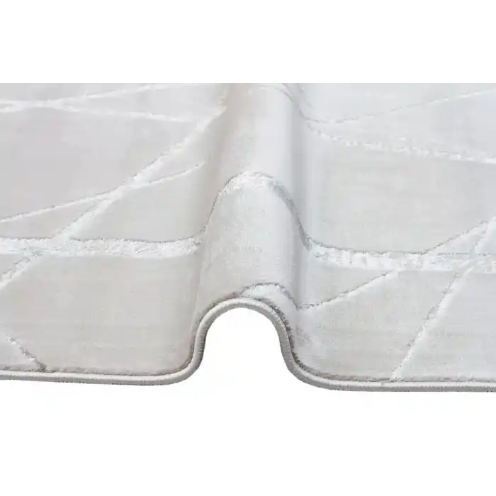 LISBON HALI 0040 Parlak Dokulu Modern Desen ve Renkli Metalik Işıltılı Makine Halısı