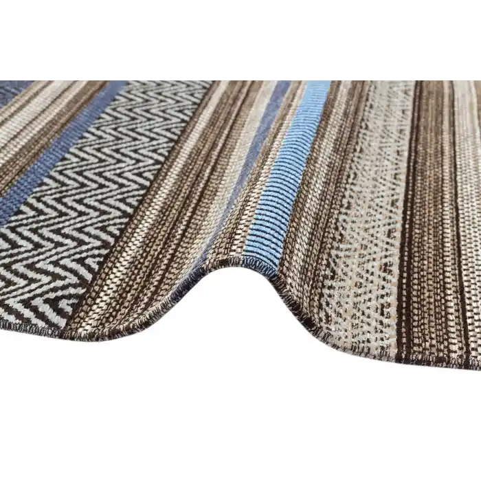 INKA KILIM 0027 Antibakteriyel Hav Toz Vermez Yıkanabilir Kaymaz Modern İnce Dokuma Kilim