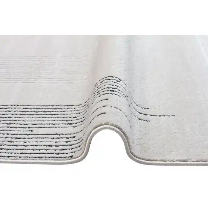 LISBON HALI 0009 Parlak Dokulu Modern Desen ve Renkli Metalik Işıltılı Makine Halısı