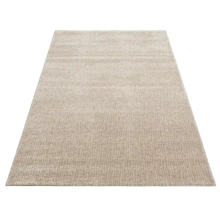 LOTTO HALI 0052 Hav Toz Vermez Modern Sade Desenli Makine Halısı