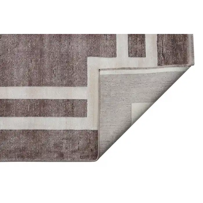 LUGANO HALI 0002 Art Deco Modern Bordürlü Yüksek Kalite Sık Dokuma Salon Halısı