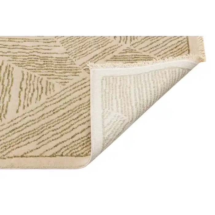 HERITAGE HALI 2715 Eskitme Desenli El Emeği ile Özel Tezgahlarda Üretilen Yün Bambu Uşak Halısı