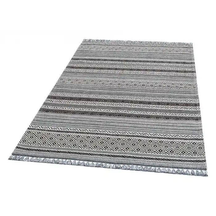 INKA KILIM 0009 Antibakteriyel Hav Toz Vermez Yıkanabilir Kaymaz Modern İnce Dokuma Kilim