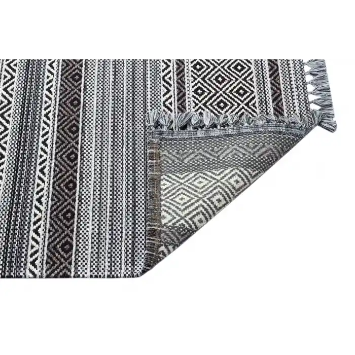 INKA KILIM 0009 Antibakteriyel Hav Toz Vermez Yıkanabilir Kaymaz Modern İnce Dokuma Kilim