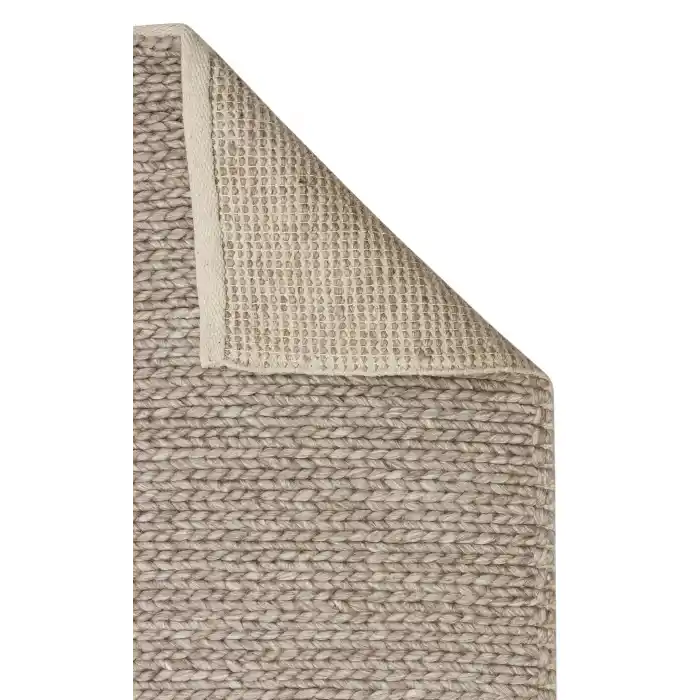 Jade Basketweave Brown Naturel Kazak Örgü Desenli El Dokuma Örgü Halı