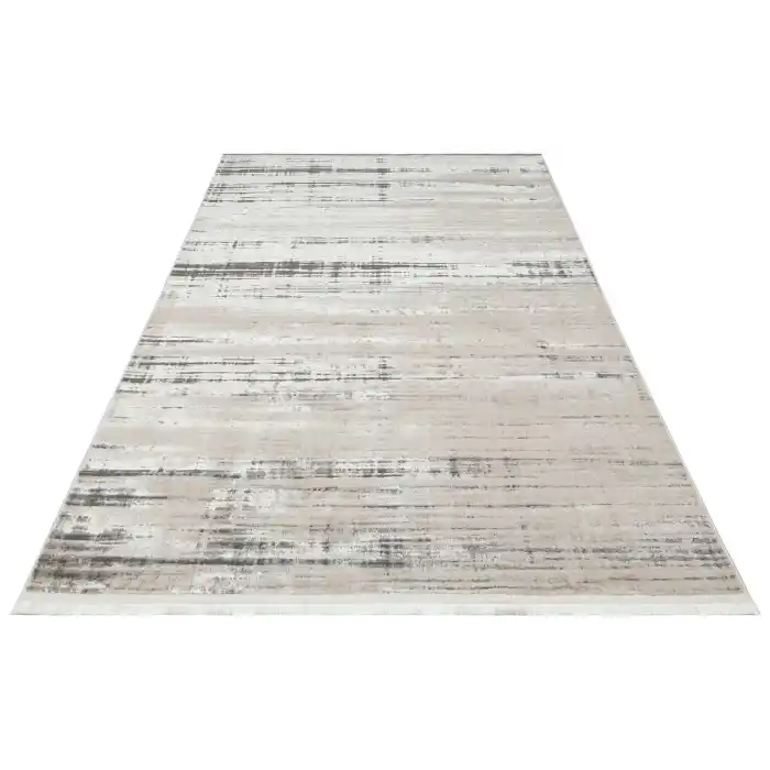 LISBON HALI 0022 Parlak Dokulu Modern Desen ve Renkli Metalik Işıltılı Makine Halısı