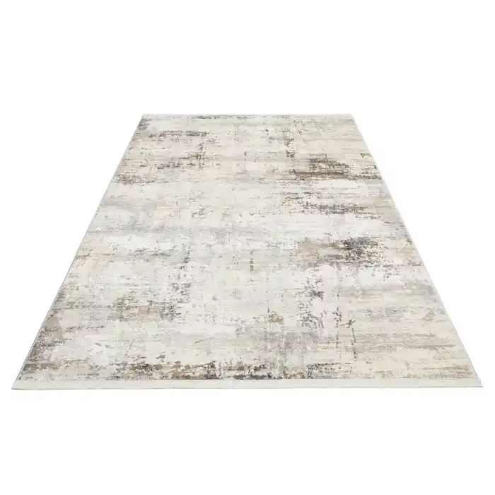 LAGOS HALI 0003 Hav Toz Vermez Eskitme Desenli Modern Makine Halısı