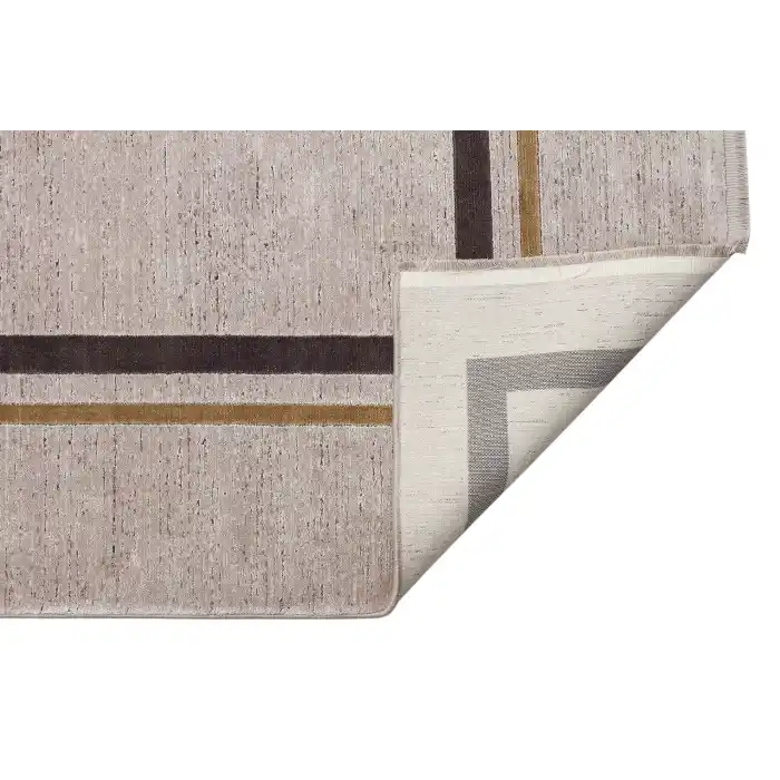 LUGANO HALI 0171 Art Deco Modern Bordürlü Yüksek Kalite Sık Dokuma Salon Halısı