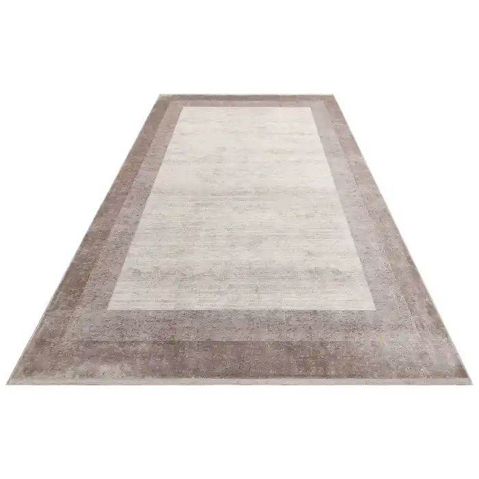 LUGANO HALI 0190 Art Deco Modern Bordürlü Yüksek Kalite Sık Dokuma Salon Halısı