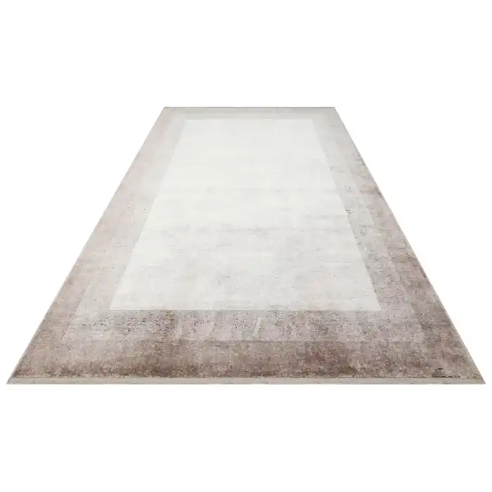 LUGANO HALI 0190 Art Deco Modern Bordürlü Yüksek Kalite Sık Dokuma Salon Halısı