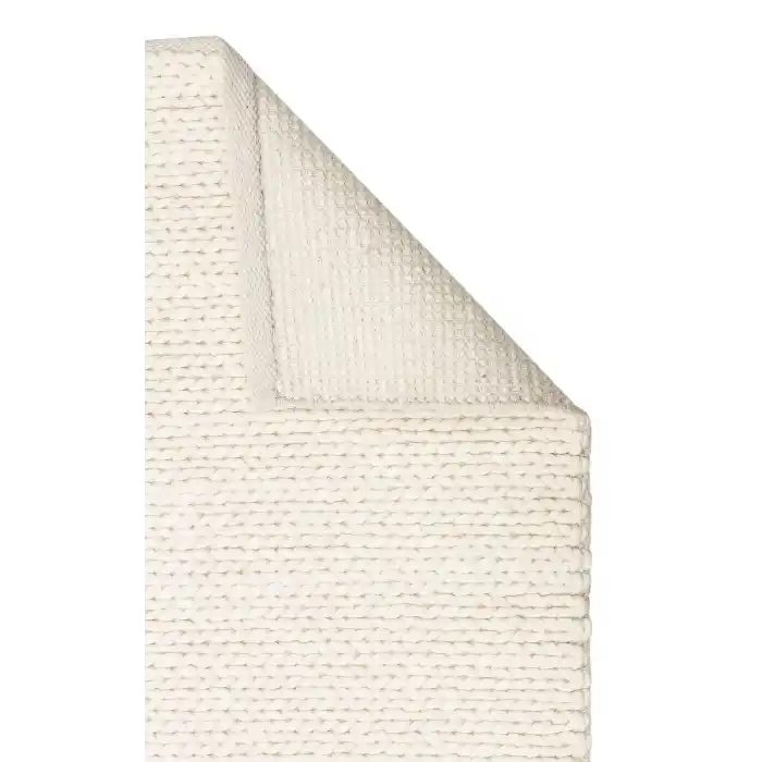 Jade Basketweave Cream Naturel Kazak Örgü Desenli El Dokuma Örgü Halı