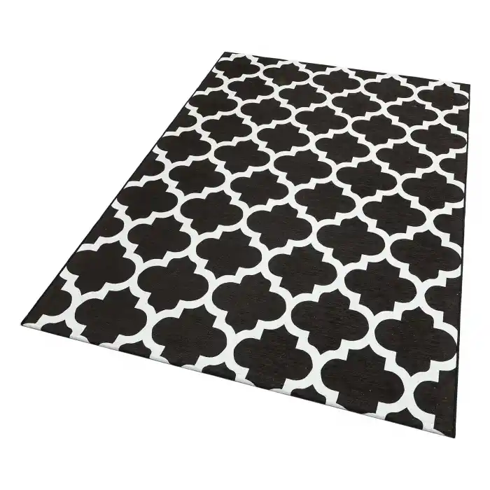 LUNA NEW HALI 0067 Otantik Geleneksel Desenli Yıkanabilir Renkli Baskı Kilim