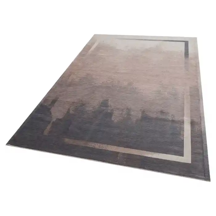 MONACO HALI 0093 Hav Toz Vermez Yıkanabilir Modern Desenli Kaymaz İnce Dokuma Halı