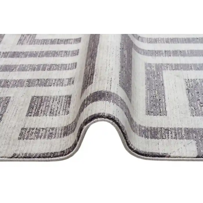 LUGANO HALI 0174 Art Deco Modern Bordürlü Yüksek Kalite Sık Dokuma Salon Halısı