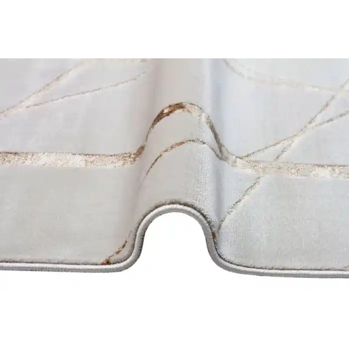 LISBON HALI 0033 Parlak Dokulu Modern Desen ve Renkli Metalik Işıltılı Makine Halısı