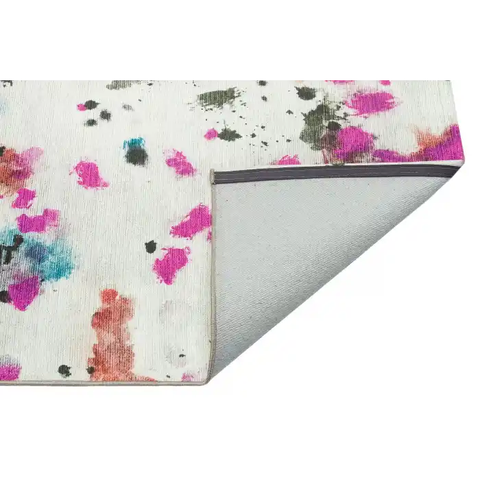 LUNA HALI 0431 Otantik Geleneksel Desenli Yıkanabilir Renkli Baskı Kilim