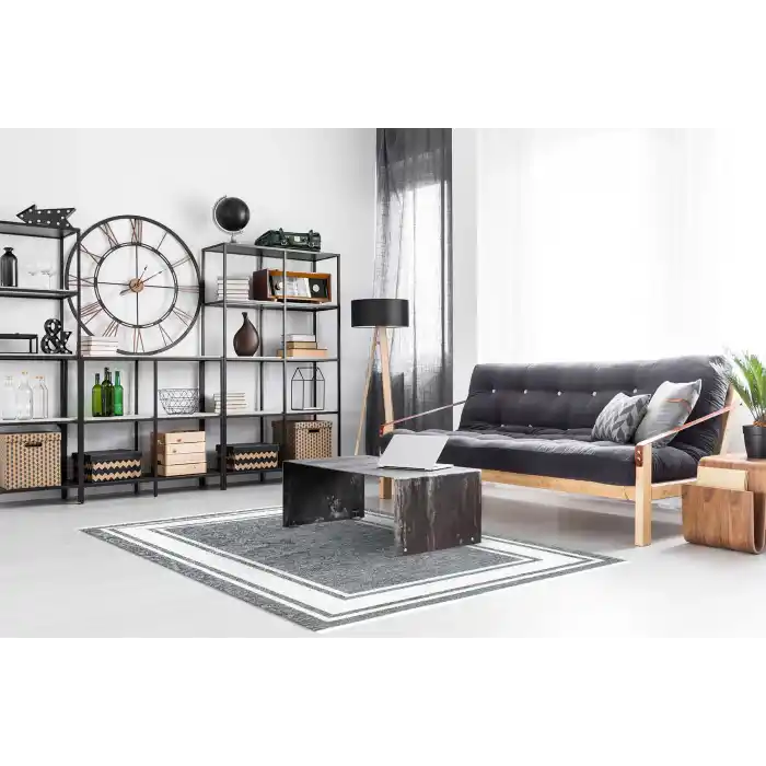 NOA KILIM 0262 Hav Toz Vermez Yıkanabilir Çift Taraflı İnce Modern İskandinav Kilim