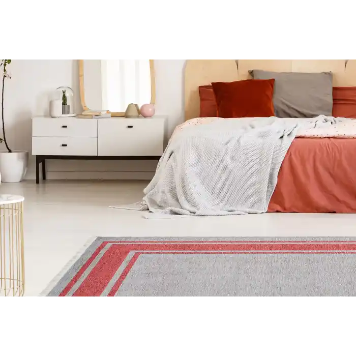 NOA KILIM 0258 Hav Toz Vermez Yıkanabilir Çift Taraflı İnce Modern İskandinav Kilim