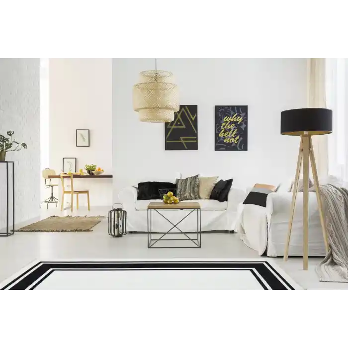 NOA KILIM 0276 Hav Toz Vermez Yıkanabilir Çift Taraflı İnce Modern İskandinav Kilim