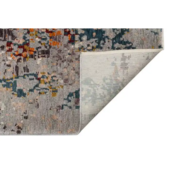 PERU HALI 0059 Kolay Kullanımlı Eskitme ve Modern Desenli Viskon Polyester Şık Makine Halısı