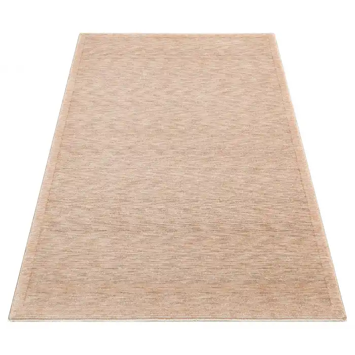 PERU HALI 0073 Kolay Kullanımlı Eskitme ve Modern Desenli Viskon Polyester Şık Makine Halısı